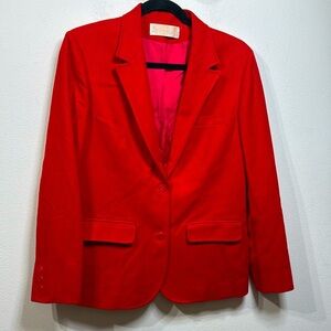 (W3) PENDLETON Vintage women's virgin wool blazer jacket,‎ red, 90s, size S